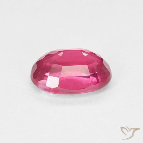 Rubi Vermelho rosado Natural 1.18ct, oval, VS