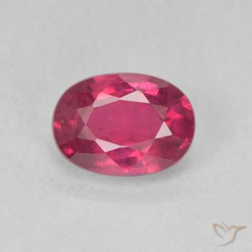 1.27ct Natural Luz vermelha Rubi, oval, VS