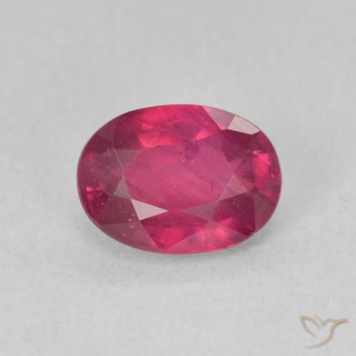 1.24ct Natural Luz vermelha Rubi, oval, VS
