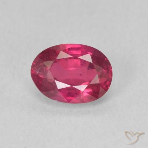 1.17ct Natural Luz vermelha Rubi, oval, VS