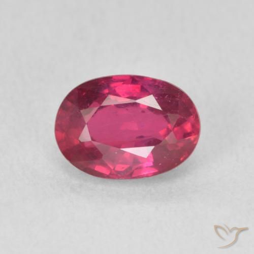1.23ct Natural Luz vermelha Rubi, oval, VS