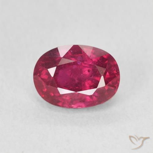 1.54ct Natural rosa avermelhado Rubi, oval, VS