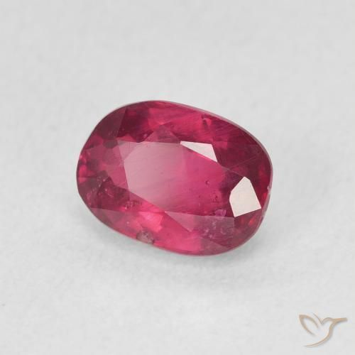 Rubi Medium Dark-Red Natural 1.32ct, oval, VS