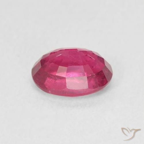 Rubi Vermelho rosado Natural 1.23ct, oval, VS