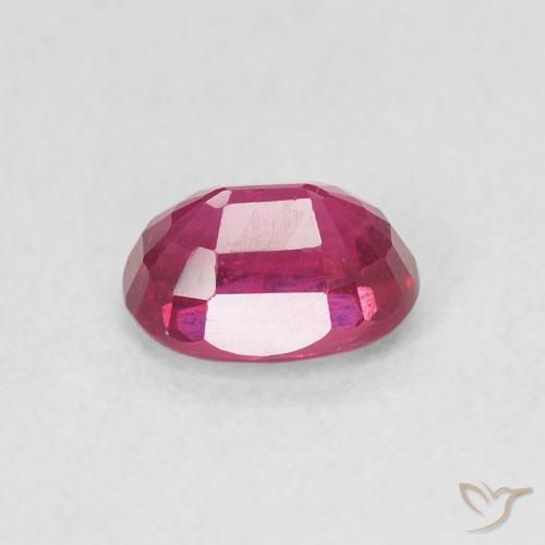 Rubi Vermelho rosado Natural 1.17ct, oval, VS