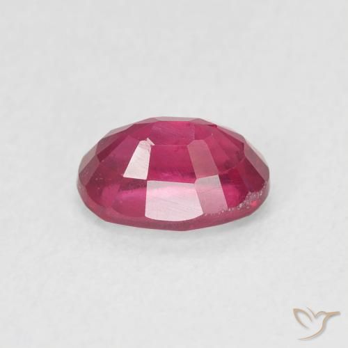Rubi Vermelho rosado Natural 1.21ct, oval, VS