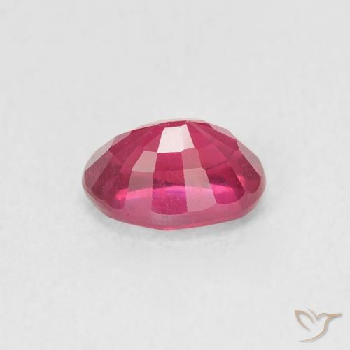 Rubi Vermelho rosado Natural 1.15ct, oval, VS