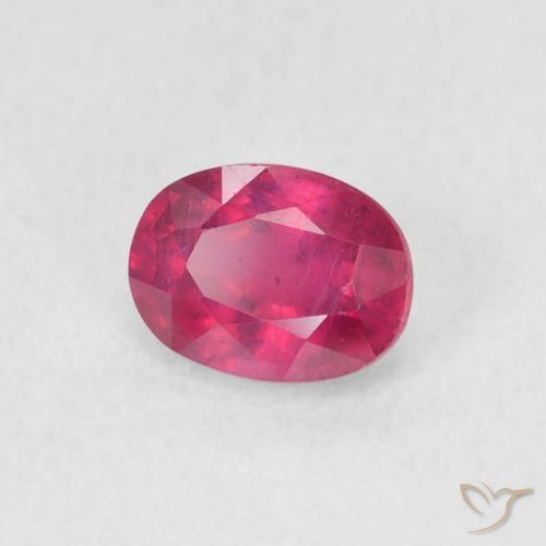 Rubi Luz vermelha Natural 1.20ct, oval, VS