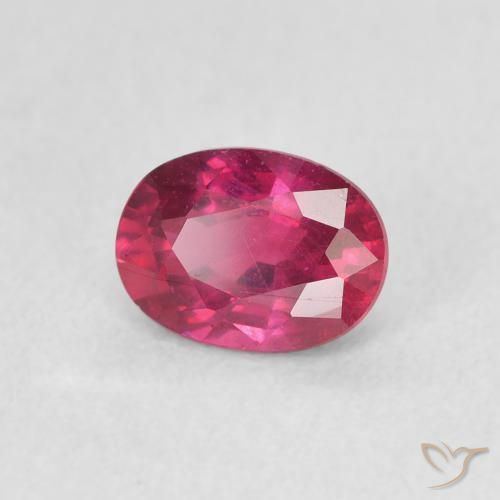 Rubi vermelho médio Natural 1.24ct, oval, VS