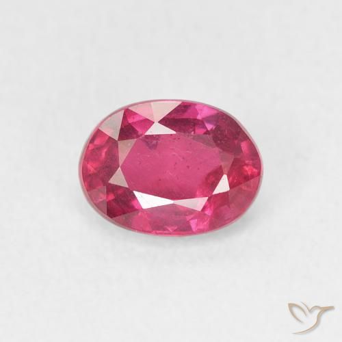 1.14ct Natural Luz vermelha Rubi, oval, VS