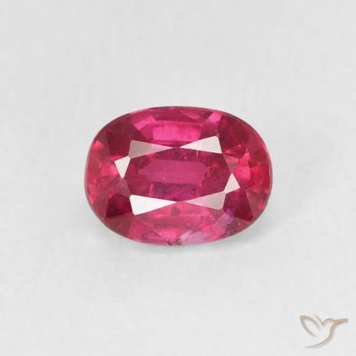 1.25ct Natural Luz vermelha Rubi, oval, VS