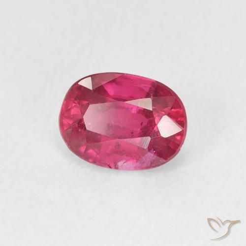 Rubi Luz vermelha Natural 1.25ct, oval, VS