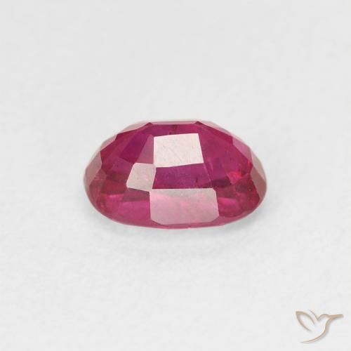 Rubi Luz vermelha Natural 1.25ct, oval, VS