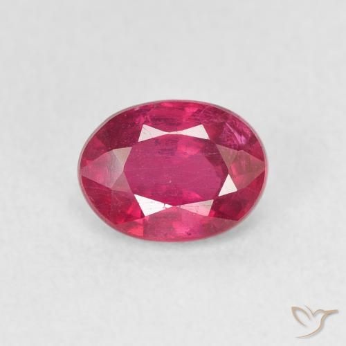 1.17ct Natural Luz vermelha Rubi, oval, VS