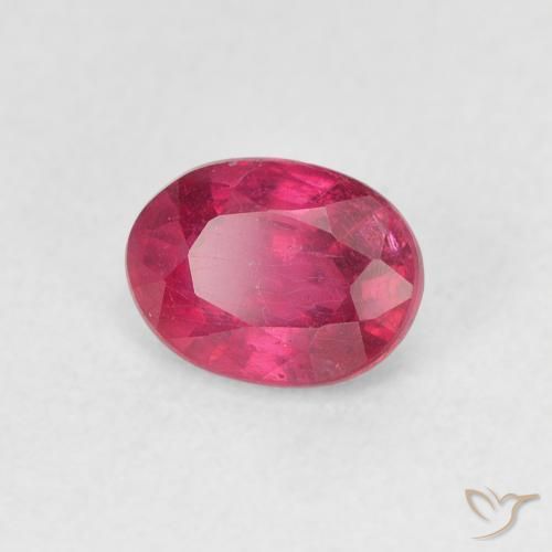 Rubi Luz vermelha Natural 1.17ct, oval, VS