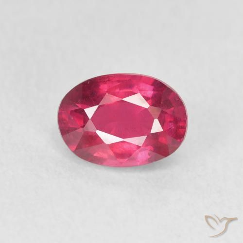 1.27ct Natural Rosa Avermelhado Profundo Rubi, oval, VS