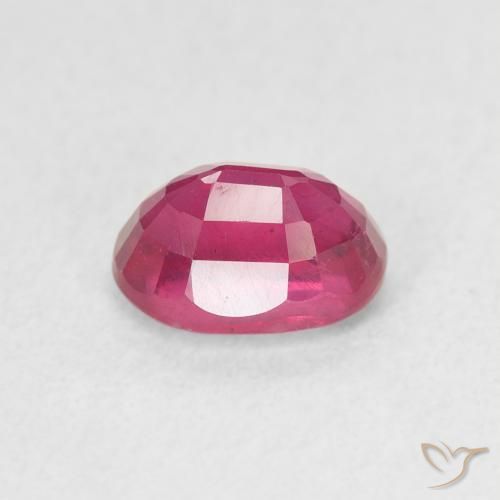 Rubi Luz vermelha Natural 1.42ct, oval, VS