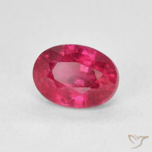 Rubi vermelho médio Natural 1.45ct, oval, VS