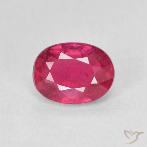 1.18ct Natural rosa avermelhado Rubi, oval, VS