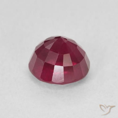 Rubi Vermelho escuro Natural 1.13ct, Redondo, VS-SI