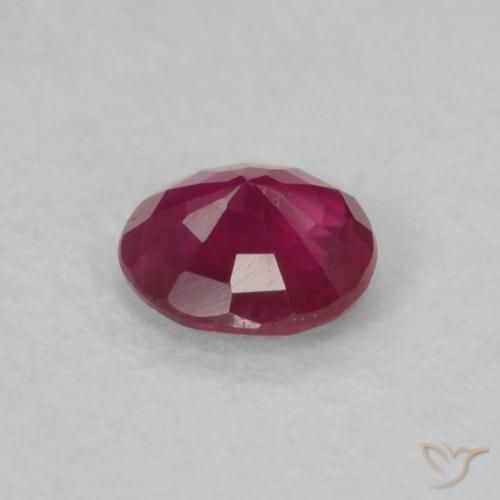 Rubi Rosa Avermelhado Profundo Natural 0.17ct, Redondo, VS