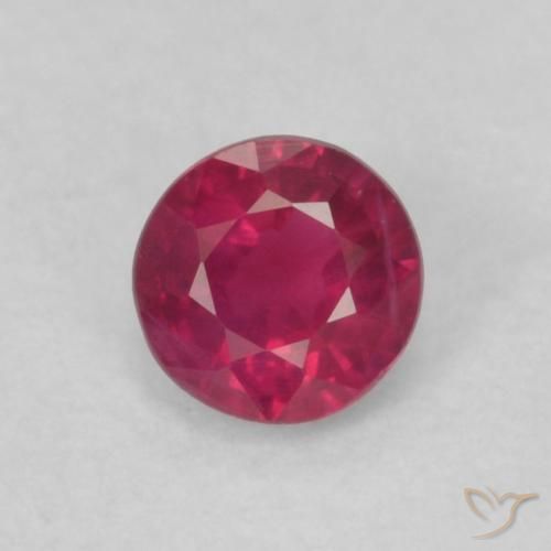 0.20ct Natural Medium Dark-Red Rubi, Redondo, VS