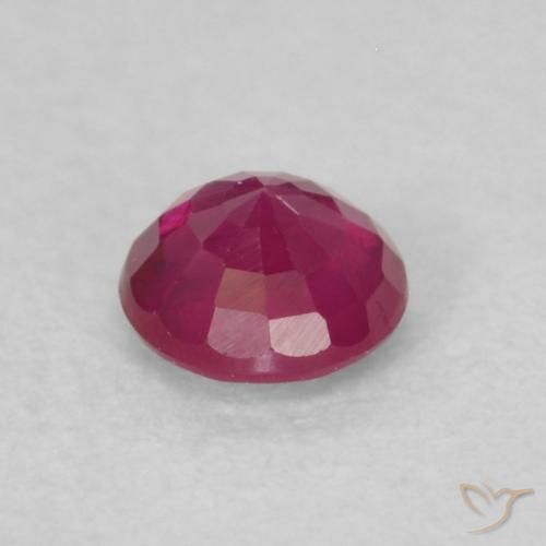 Rubi Luz vermelha Natural 0.22ct, Redondo, VS