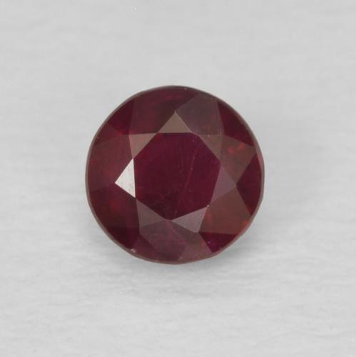 0.29ct Natural Vermelho escuro Rubi, Redondo, SI