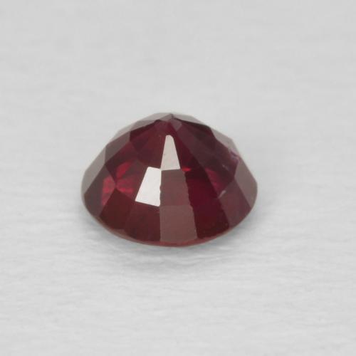 Rubi Vermelho escuro Natural 0.29ct, Redondo, SI