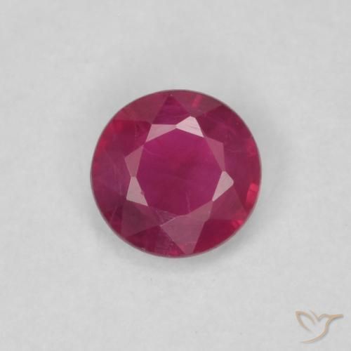 0.24ct Natural Vermelho rosado Rubi, Redondo, SI