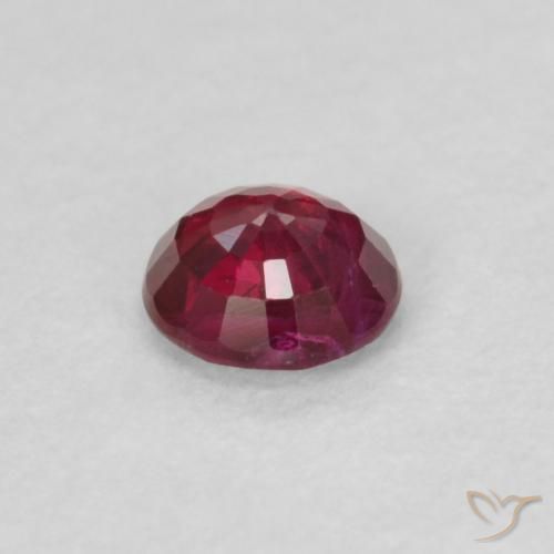 Rubi Vermelho escuro Natural 0.27ct, Redondo, VS