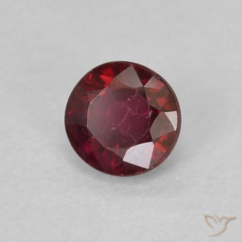 Rubi vermelho médio Natural 0.33ct, Redondo, VS