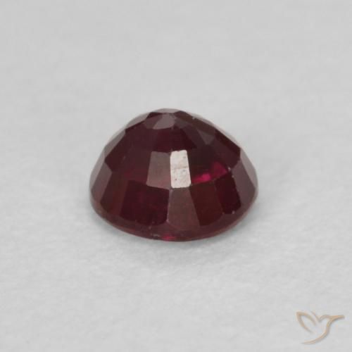 Rubi vermelho médio Natural 0.33ct, Redondo, VS
