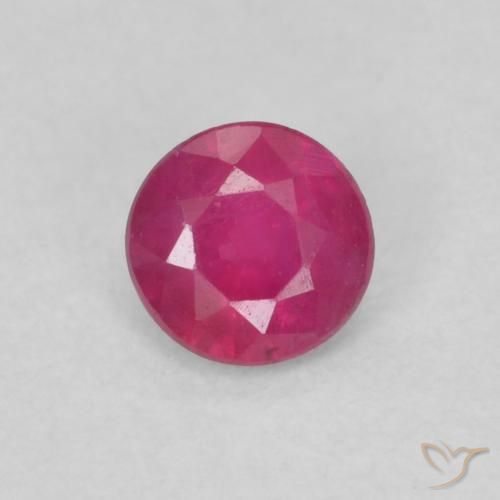 0.29ct Natural Vermelho rosado Rubi, Redondo, VS