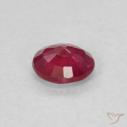 Rubi Carmesim Profundo Natural 0.19ct, Redondo, VS