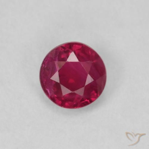 0.21ct Natural Medium Dark-Red Rubi, Redondo, VS