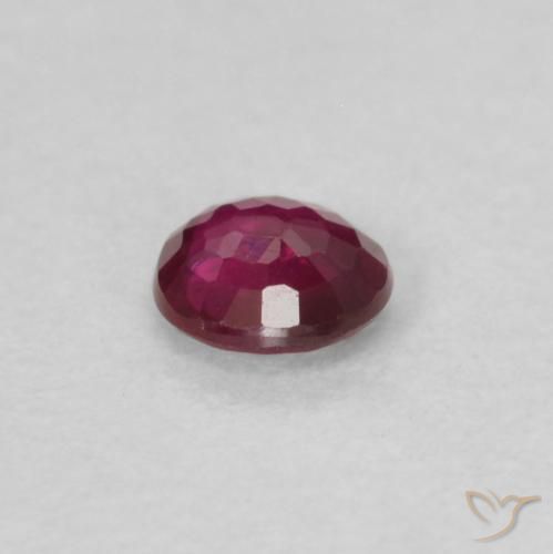 Rubi Vermelho escuro Natural 0.17ct, Redondo, VS