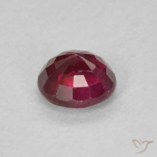 Rubi vermelho médio Natural 0.31ct, Redondo, SI
