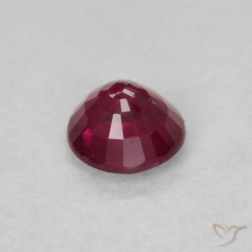 Rubi Carmesim Profundo Natural 0.26ct, Redondo, SI-I1