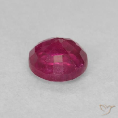 Rubi Luz vermelha Natural 0.32ct, Redondo, SI-I1