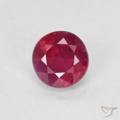 0.32ct Natural Rosa Avermelhado Profundo Rubi, Redondo, SI-I1