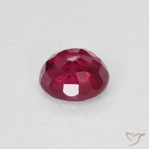 Rubi Vermelho escuro Natural 0.28ct, Redondo, SI-I1