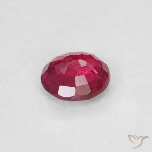 Rubi Vermelho escuro Natural 0.22ct, Redondo, SI-I1