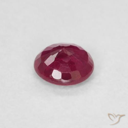 Rubi Vermelho escuro Natural 0.22ct, Redondo, SI-I1