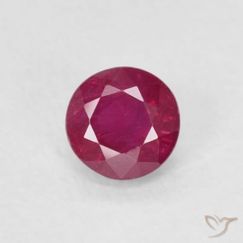 0.29ct Natural Vermelho rosado Rubi, Redondo, SI-I1