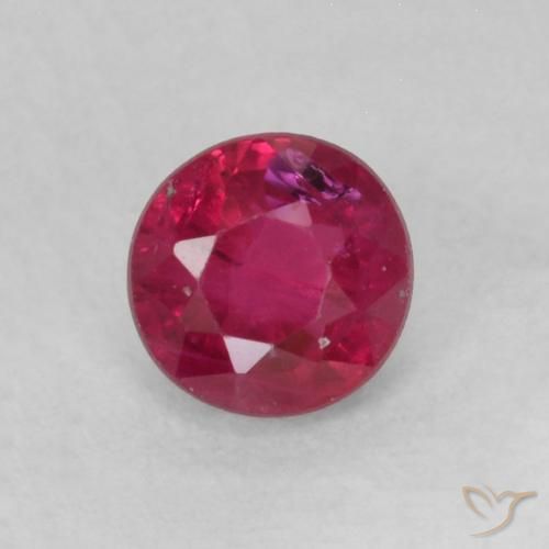 0.31ct Natural Rosa Avermelhado Profundo Rubi, Redondo, SI-I1