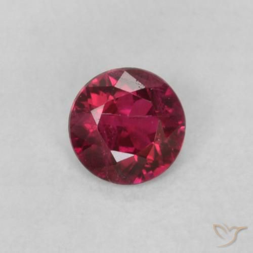 0.17ct Natural vermelho médio Rubi, Redondo, VS-SI