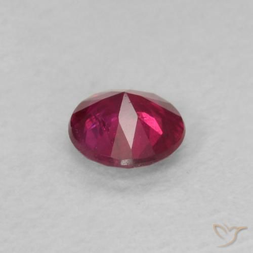 Rubi vermelho médio Natural 0.17ct, Redondo, VS-SI