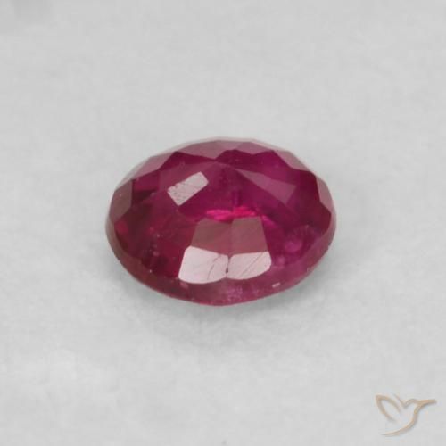 Rubi Vermelho escuro Natural 0.20ct, Redondo, VS