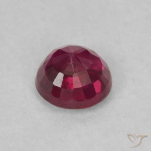 Rubi Rosa Avermelhado Profundo Natural 0.22ct, Redondo, VS